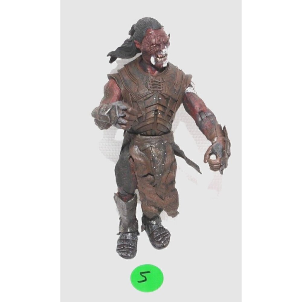 LORD OF THE RINGS Uruk-Hai 7" warrior action figure vintage MARVEL 2002